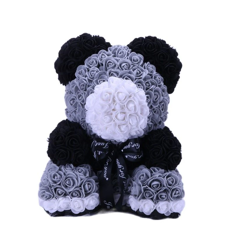 Artificial Rose Flowers Teddy Bear - Image 14
