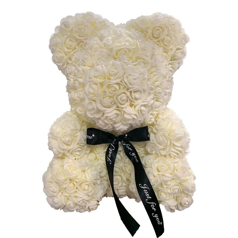Artificial Rose Flowers Teddy Bear - Image 15