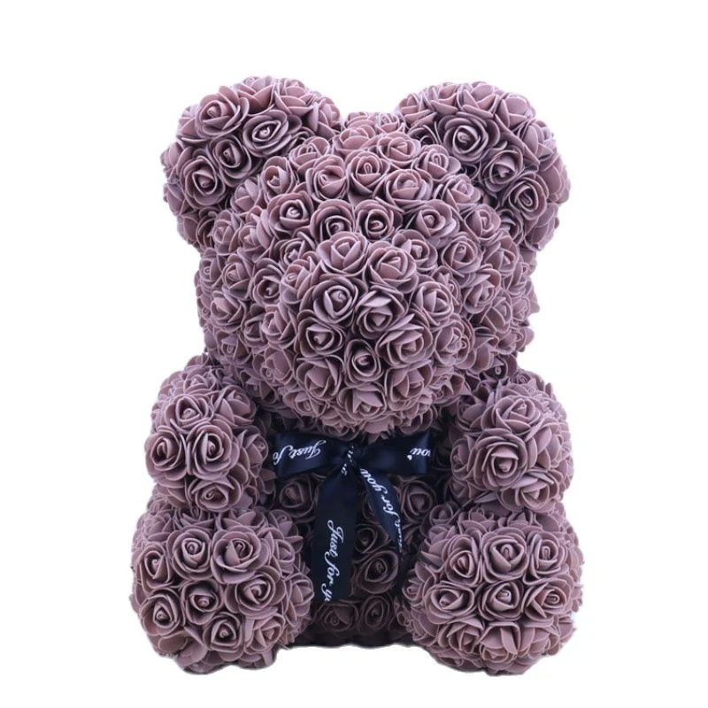 Artificial Rose Flowers Teddy Bear - Image 18