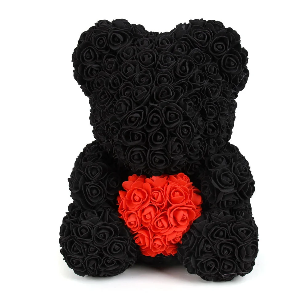 Artificial Rose Flowers Teddy Bear - Image 25