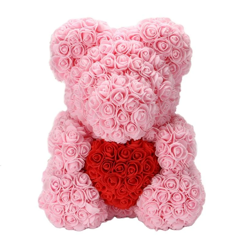 Artificial Rose Flowers Teddy Bear - Image 34