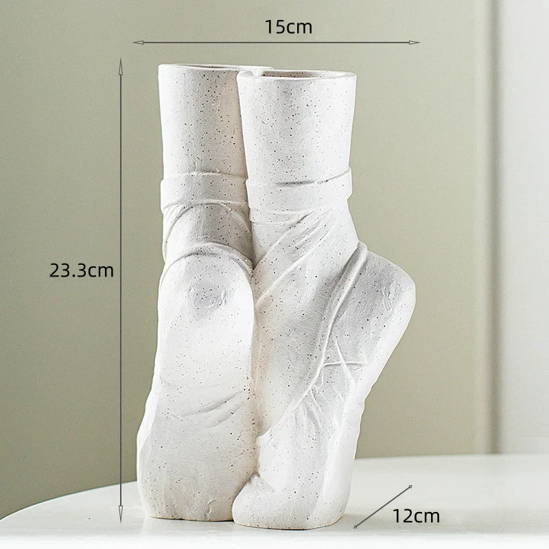 Artistic Ballerina Ceramic Vase - Image 6