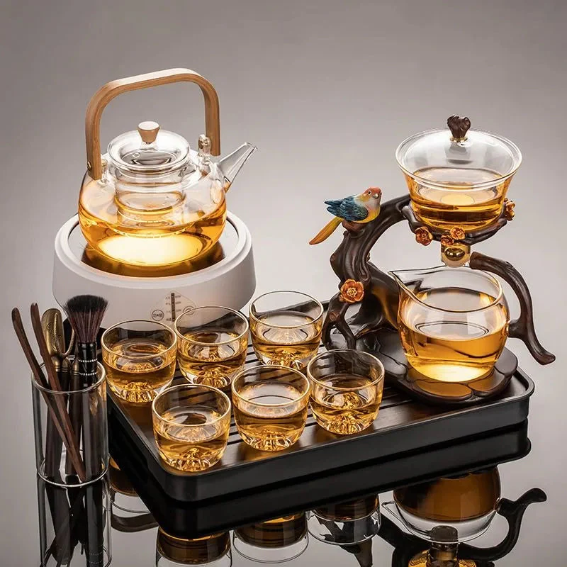 Artistic Bird-Inspired Gongfu Tea Set - Image 2
