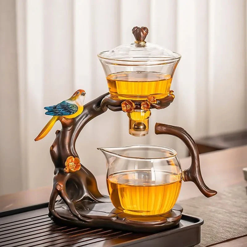 Artistic Bird-Inspired Gongfu Tea Set - Image 4