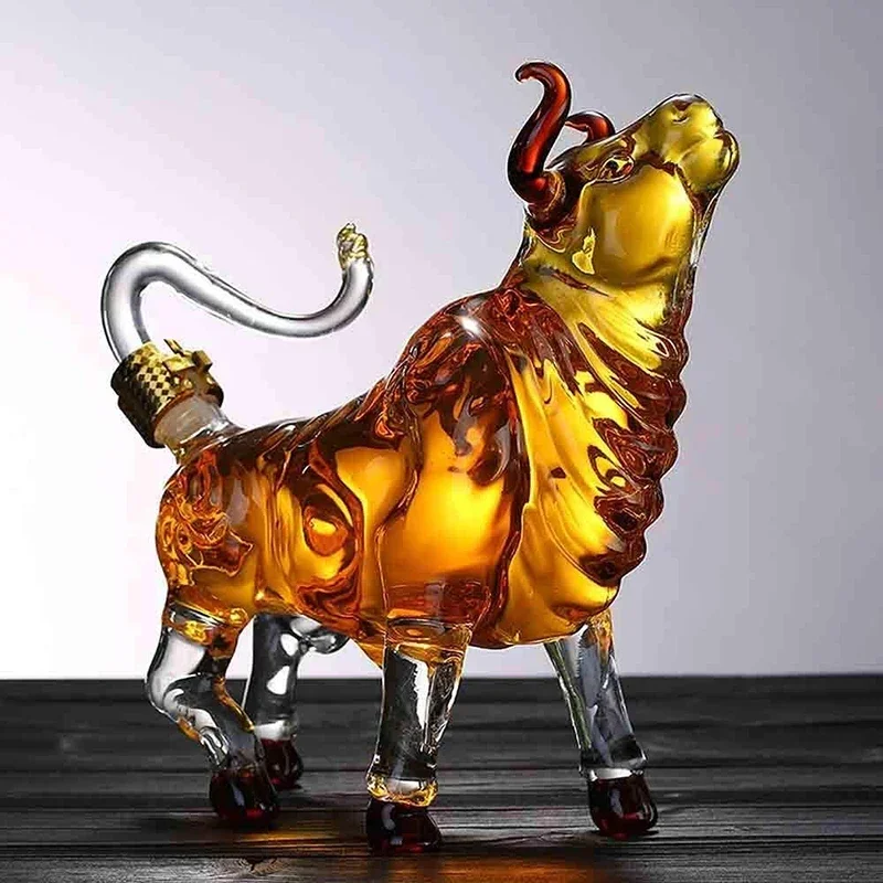 Artistic Bull Glass Decanter - Image 2