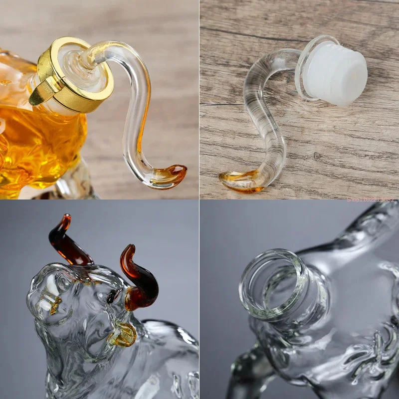 Artistic Bull Glass Decanter - Image 6