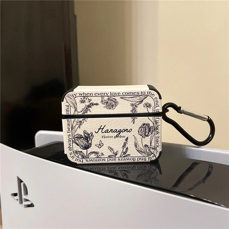 Artistic Flower Leather Airpods Case - Image 6