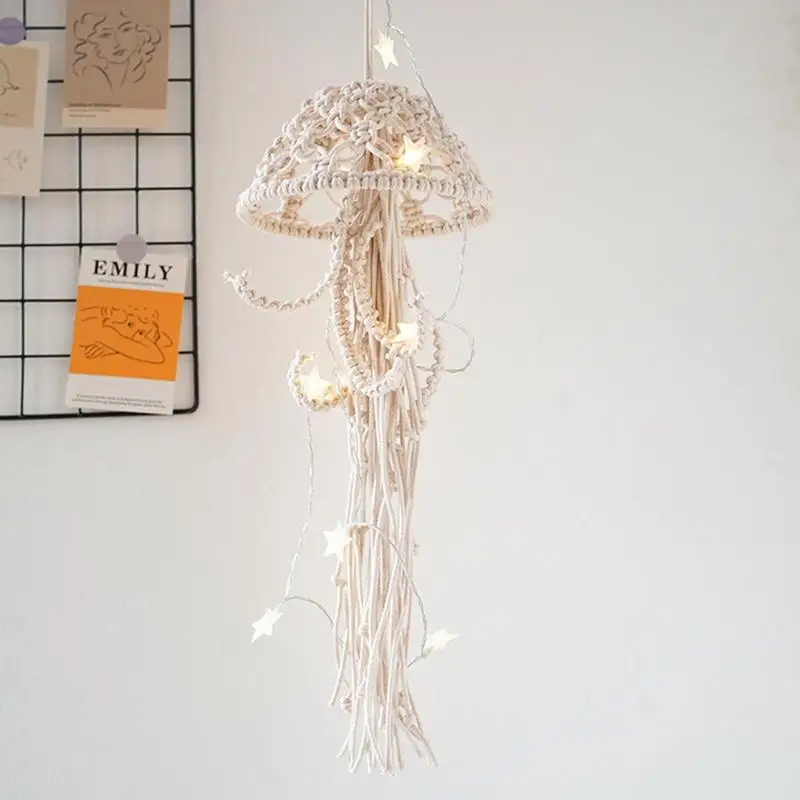 Artistic Jellyfish Dream Catcher Handmade Lamp - Image 2