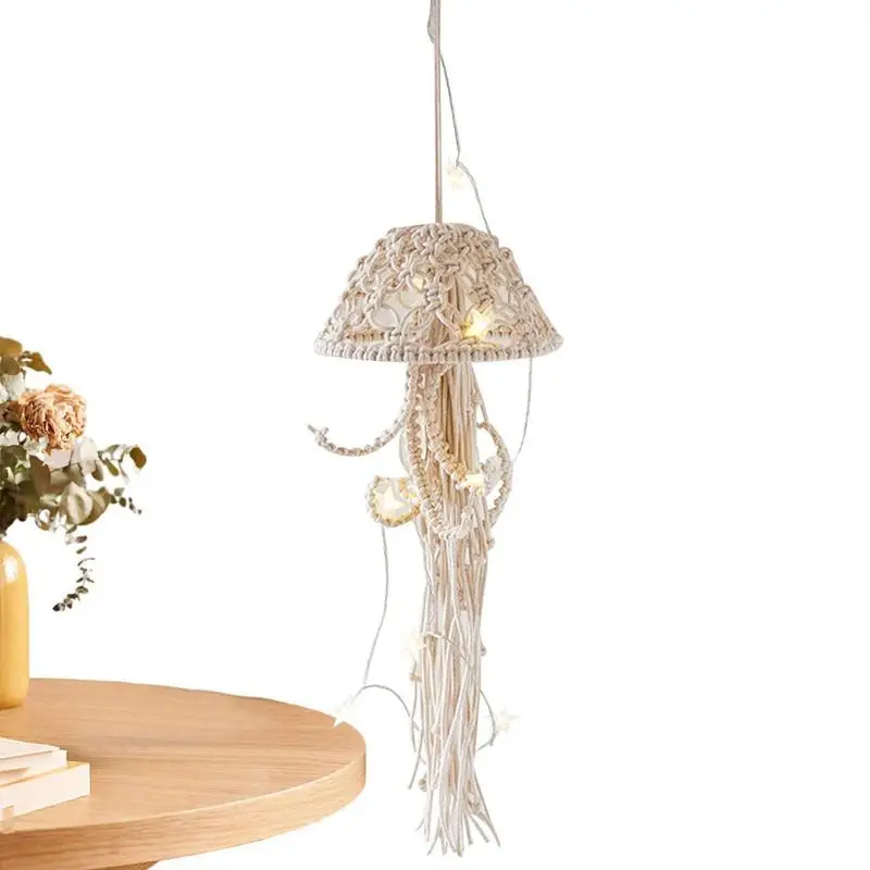Artistic Jellyfish Dream Catcher Handmade Lamp - Image 5