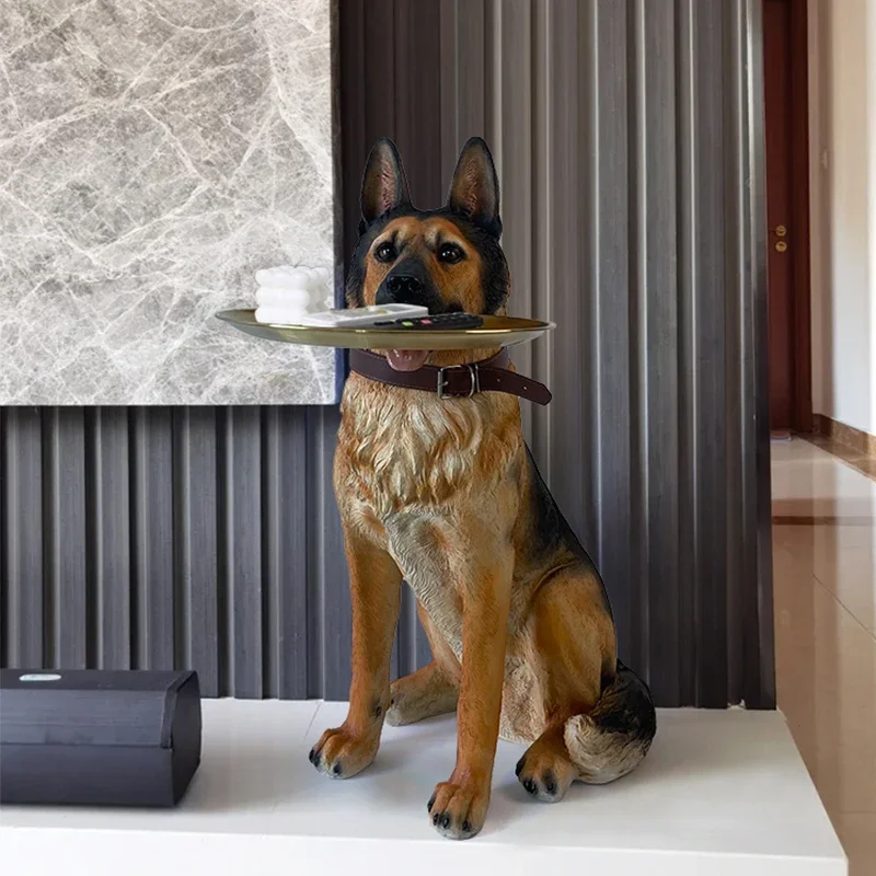 Artsy German Shepherd Decorative Side Table - Image 3