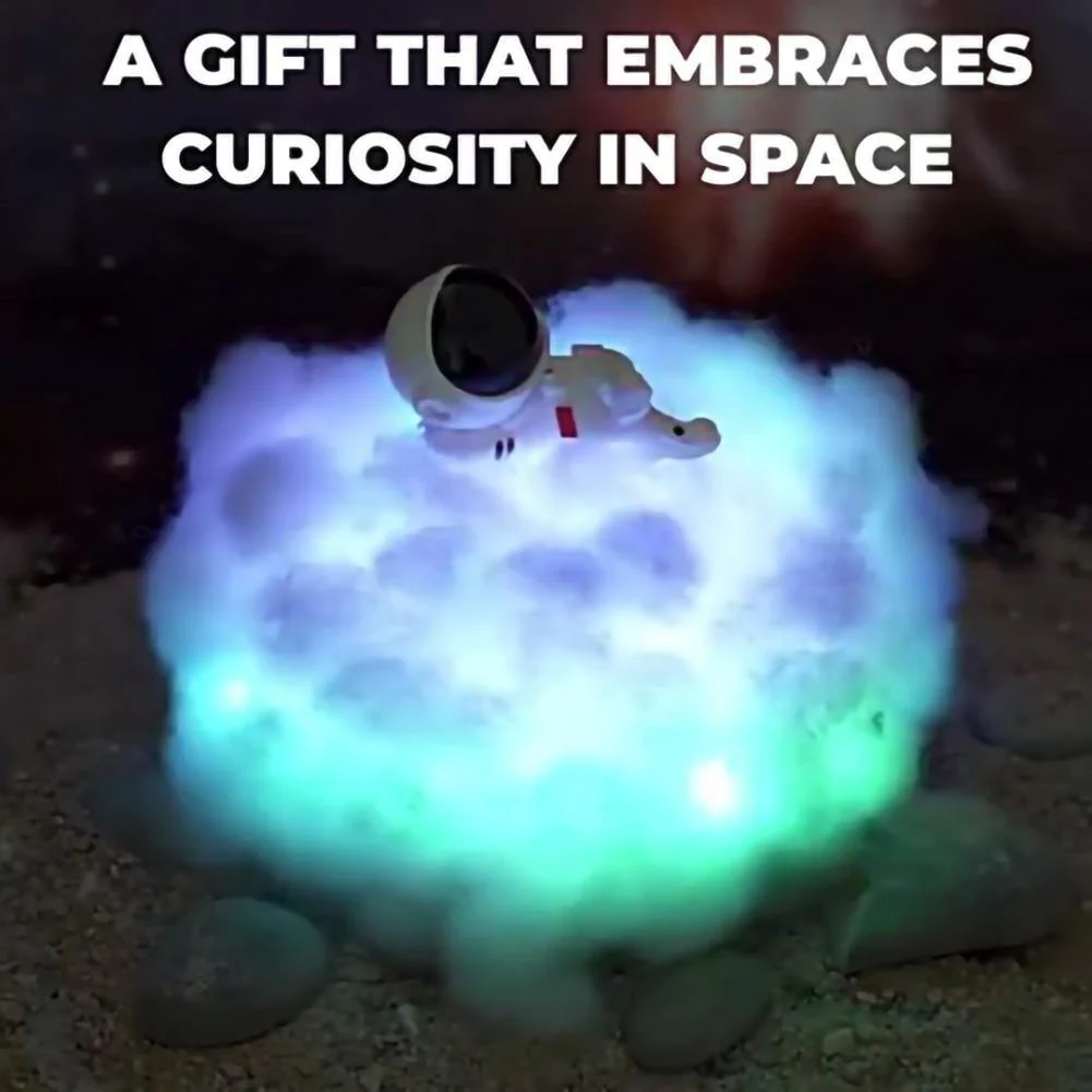 Astronaut Colorful Clouds Night Light - Image 3