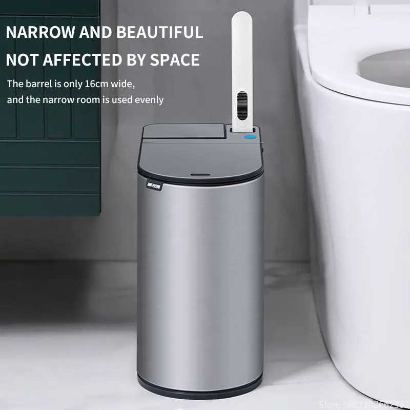 Auto Lift Integrated Brush Toilet Can - Image 6
