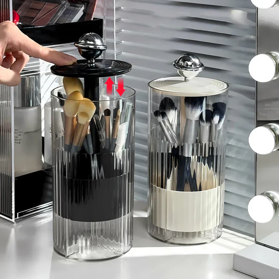 Auto Lift & Luxe Makeup Brush Organizer - Image 6