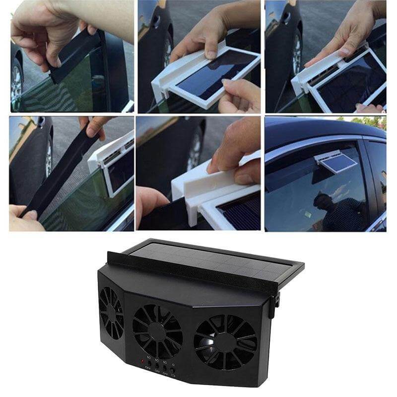 Auto Solar Ventilating Fan for Car - Image 3