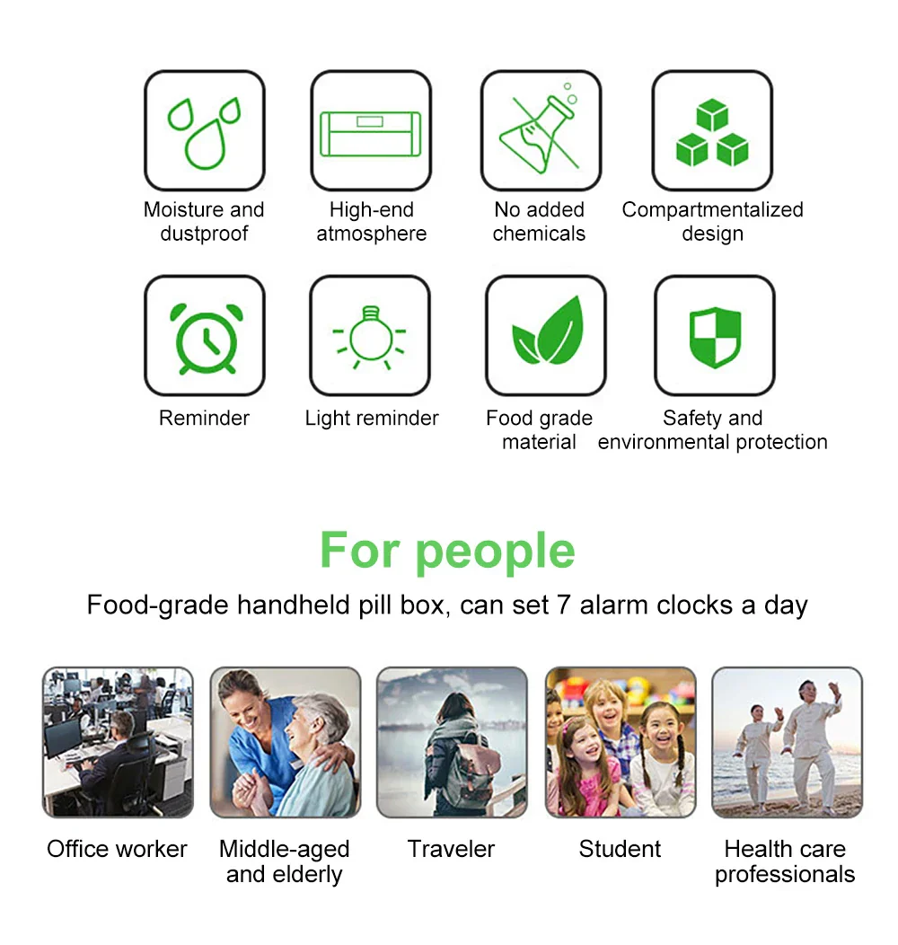 Automatic Alarm Smart Reminder Pill Organizer Box - Image 5