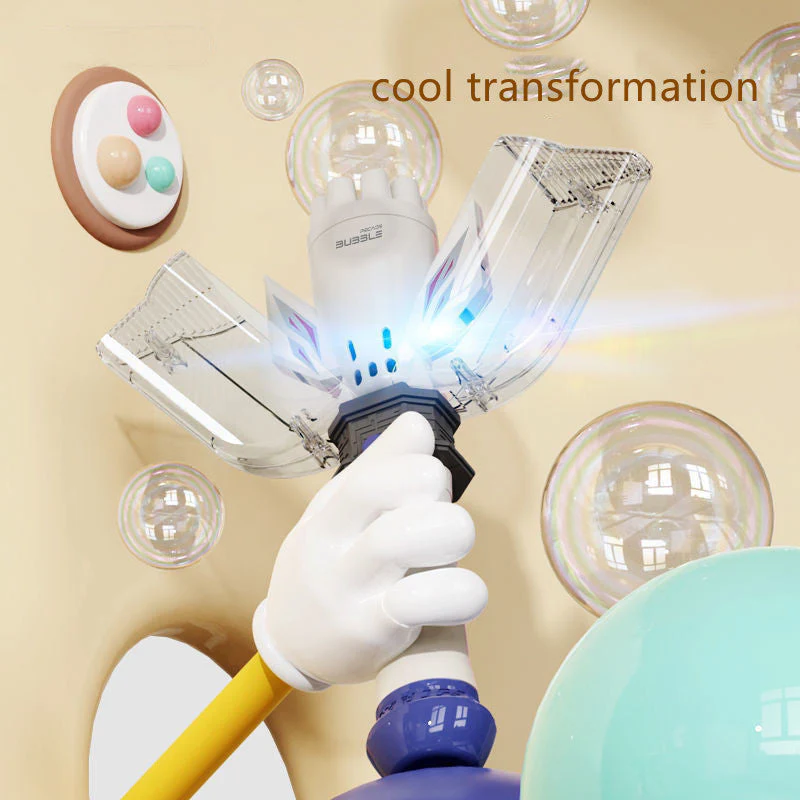 Automatic Dynamic Lighting Bubble Blower Toy - Image 8