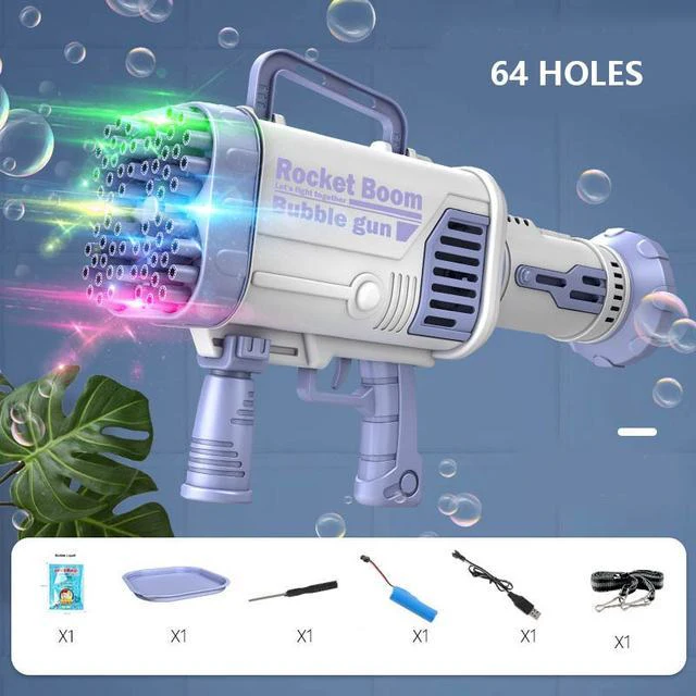 Automatic Flashing Rocket Launcher Bubble Gun - Image 9