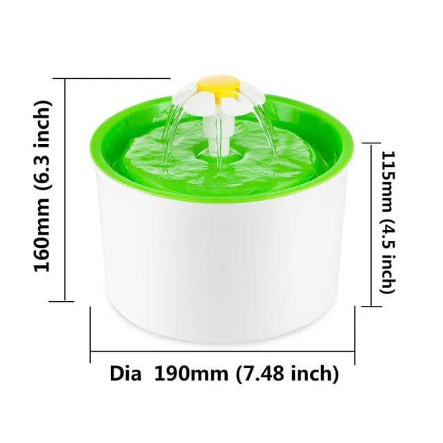 Automatic Flower Style  Water Fountain for Pet - Image 4