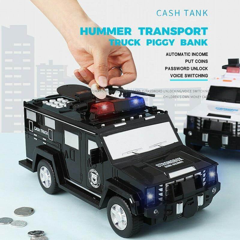 Automatic Policeman Car Piggy Bank Music Box - Image 3