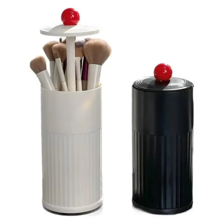 Automatic Pop-Up Cylindrical Makeup Brush Organizer - Image 4