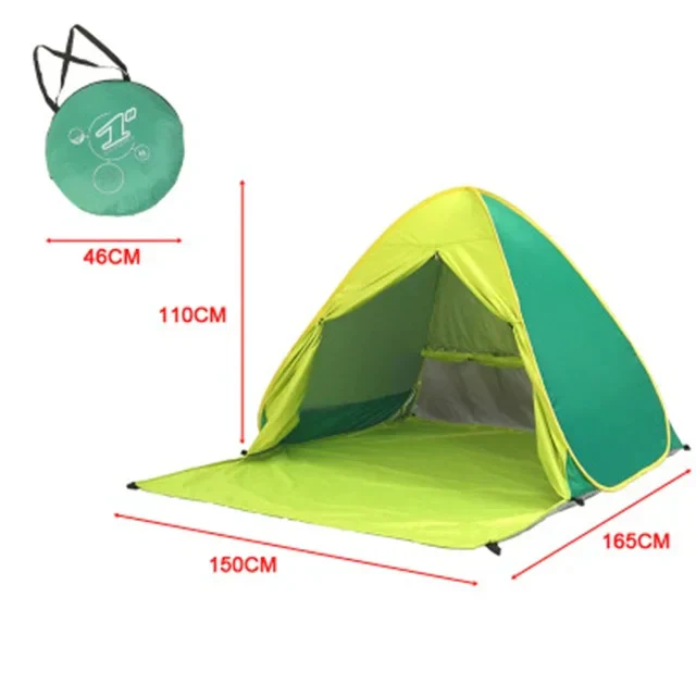 Automatic Pop-Up Ultralight Full Shade Beach Tent - Image 12