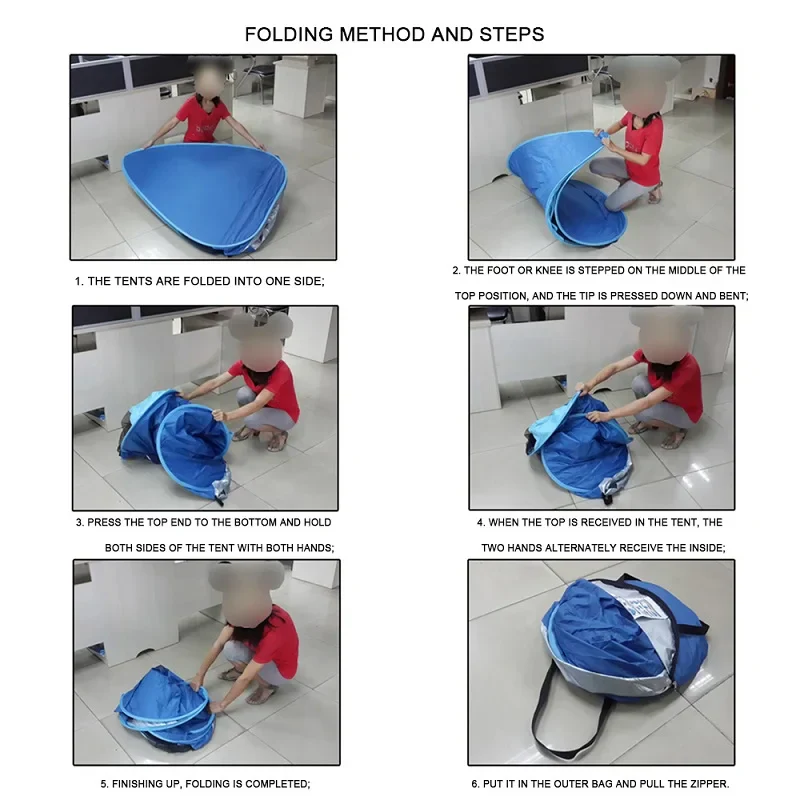Automatic Pop-Up Ultralight Full Shade Beach Tent - Image 5
