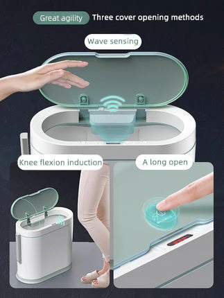 Automatic Smart Sensor Brush Trash Can - Image 3