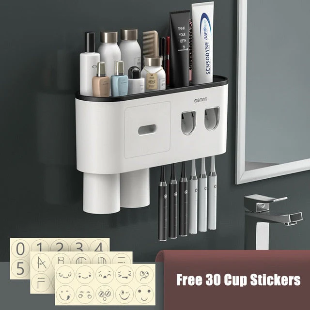 Automatic Toothpaste Squeezer Bathroom Storage Rack - Image 21