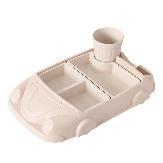 Baby Bamboo Car Shape Food Containers - Image 3