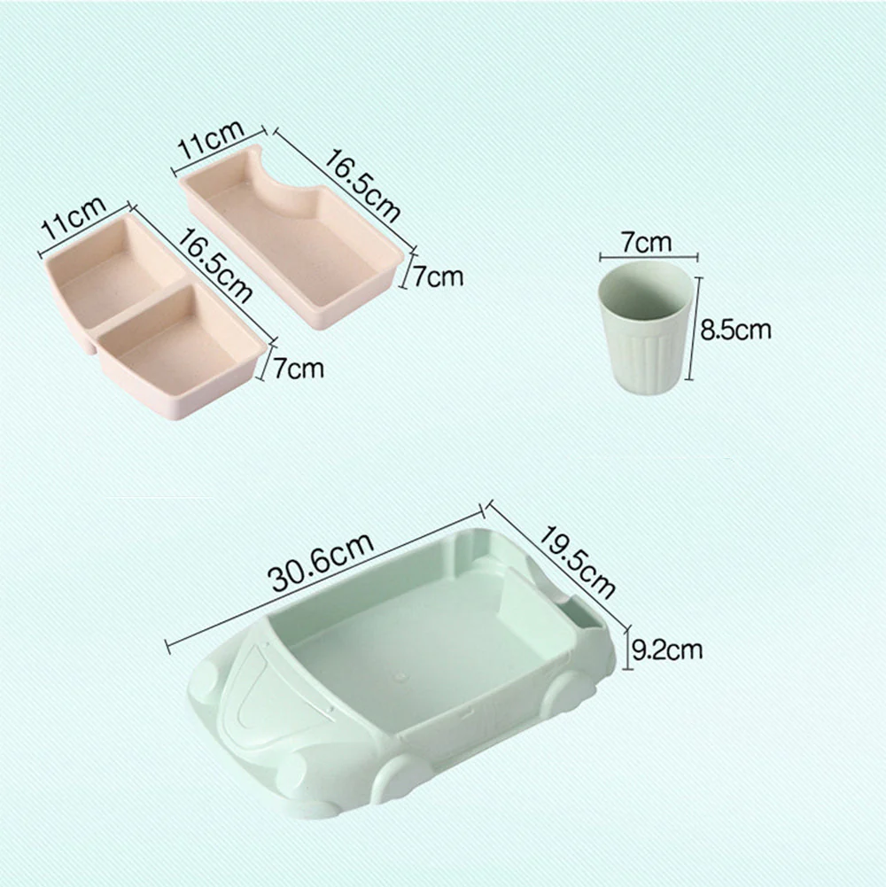 Baby Bamboo Car Shape Food Containers - Image 8