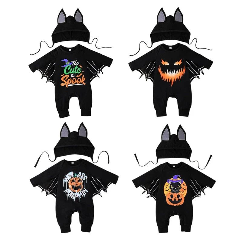 Baby Bat Halloween Onesie - Image 2