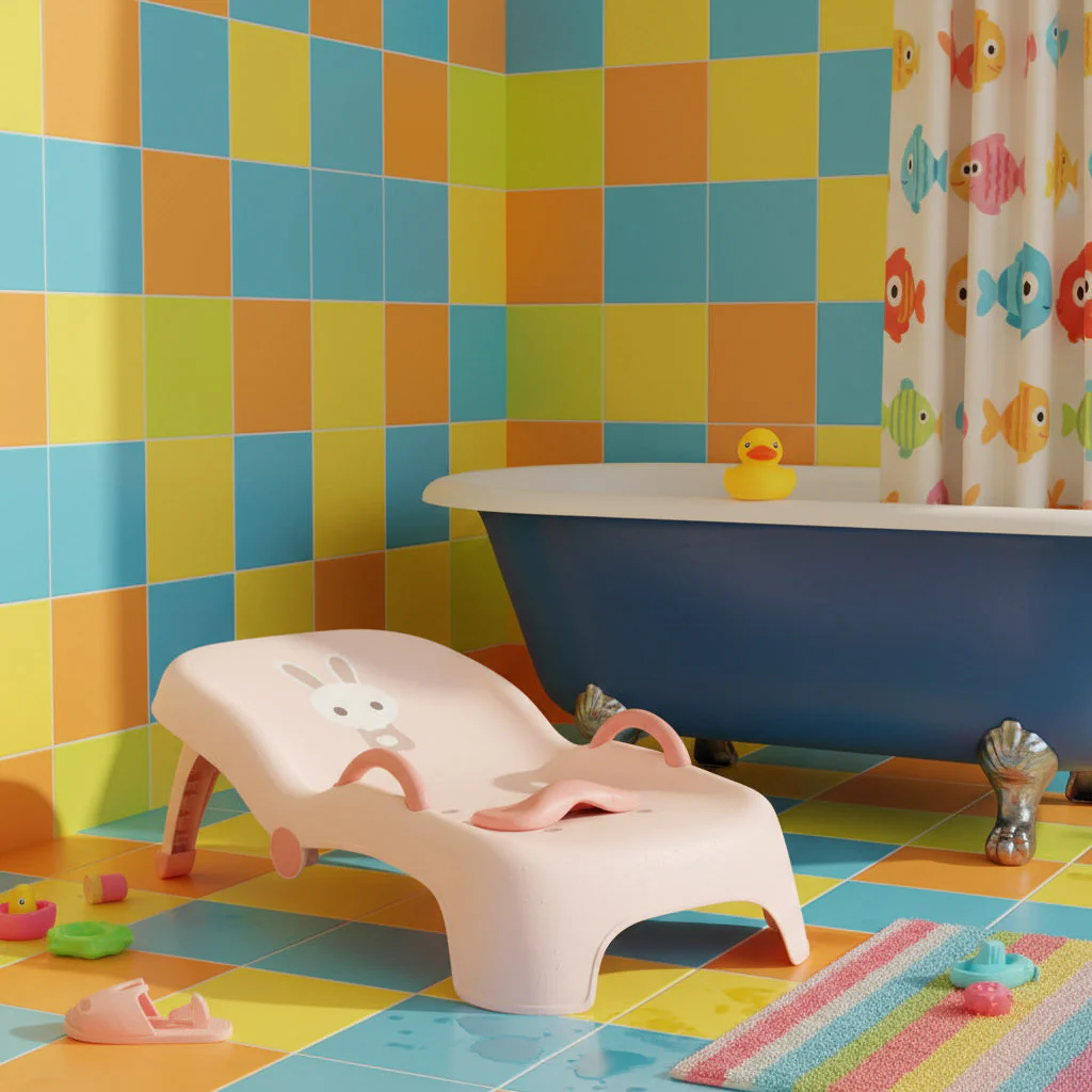 Baby Bath Support Foldable Reclining Chair - Image 4