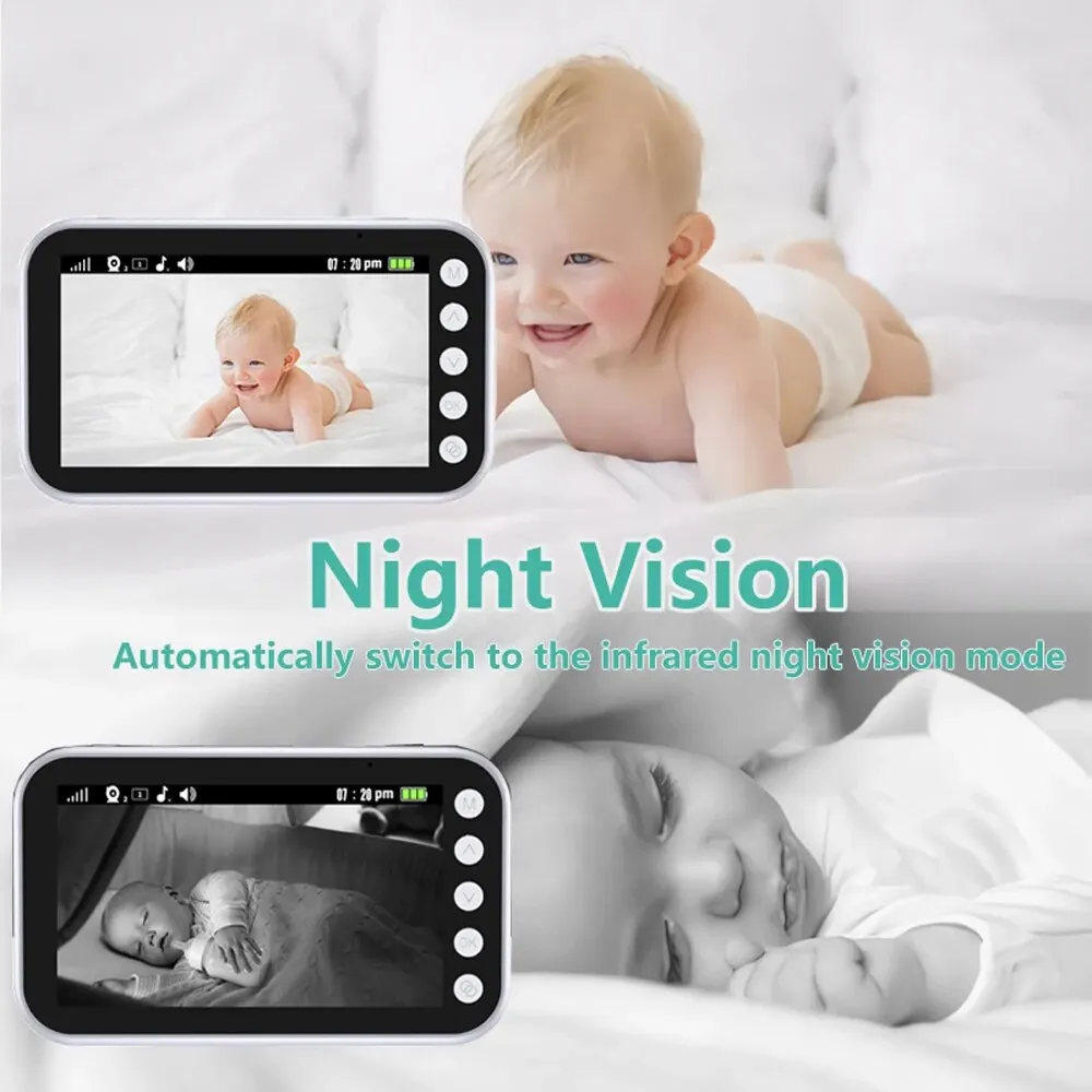 Baby Monitor Surveillance Night Vision Music Nanny Camera - Image 3