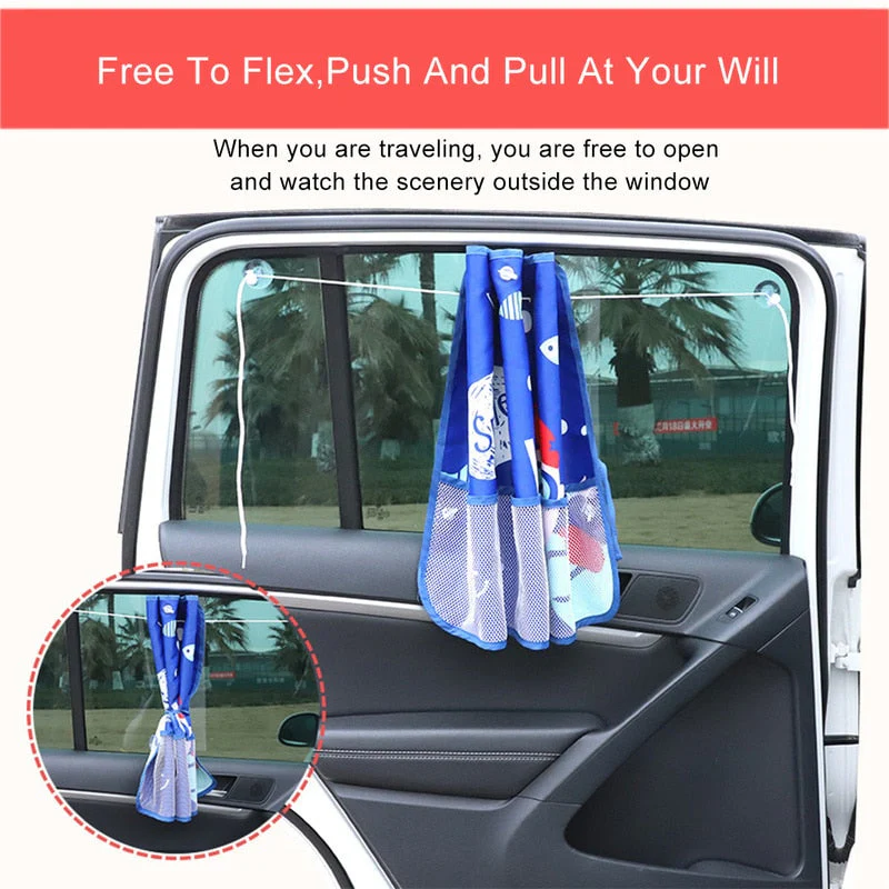 Baby Privacy Adjustable UV Protection Car Window Sunshade - Image 2