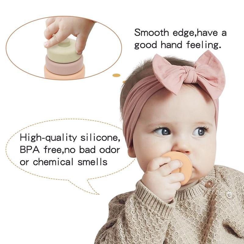 Baby Silicone Construction Stacking Smart Block Game - Image 11