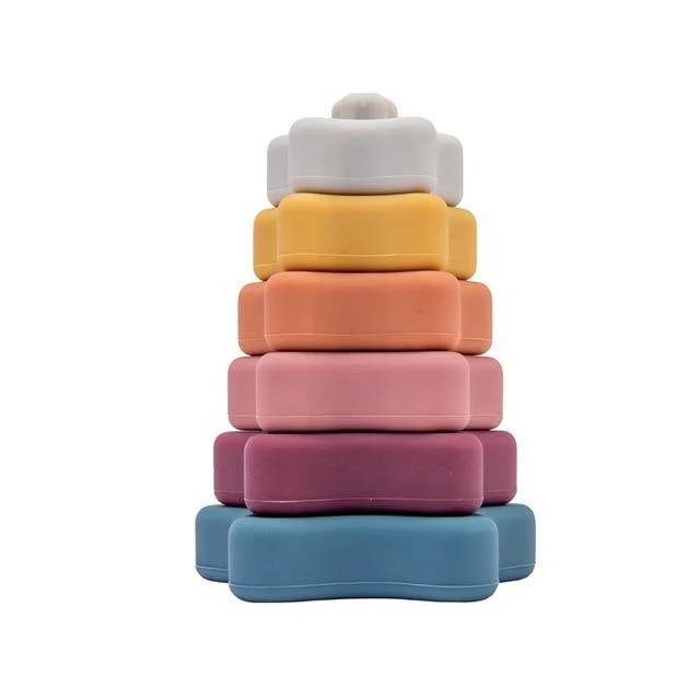 Baby Silicone Construction Stacking Smart Block Game - Image 16