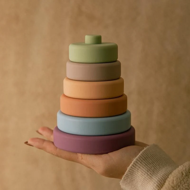 Baby Silicone Construction Stacking Smart Block Game - Image 9