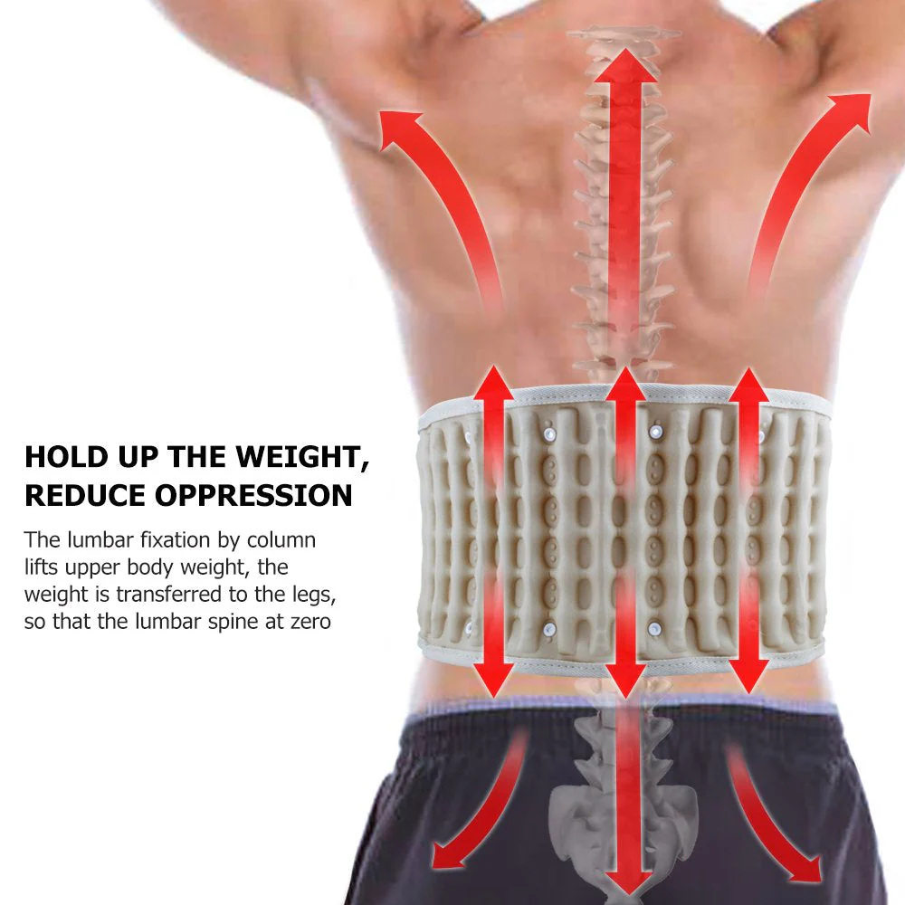 Back Pain Relief Inflatable Brace Support Belt Massager - Image 3