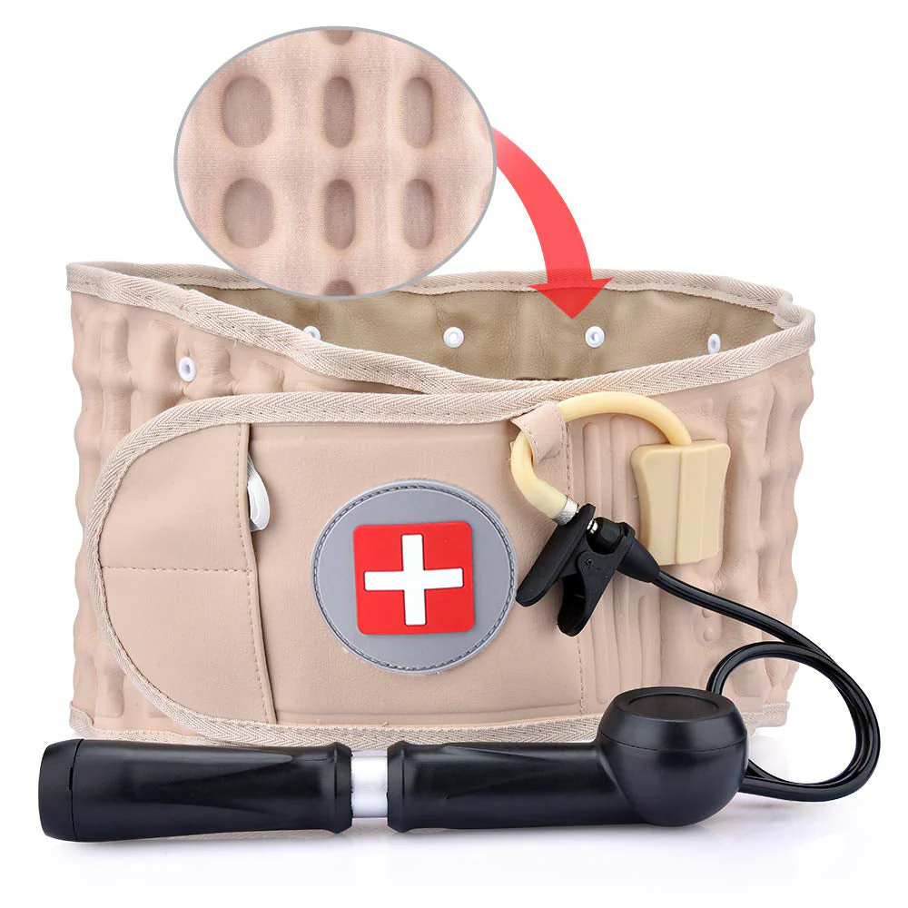 Back Pain Relief Inflatable Brace Support Belt Massager - Image 6