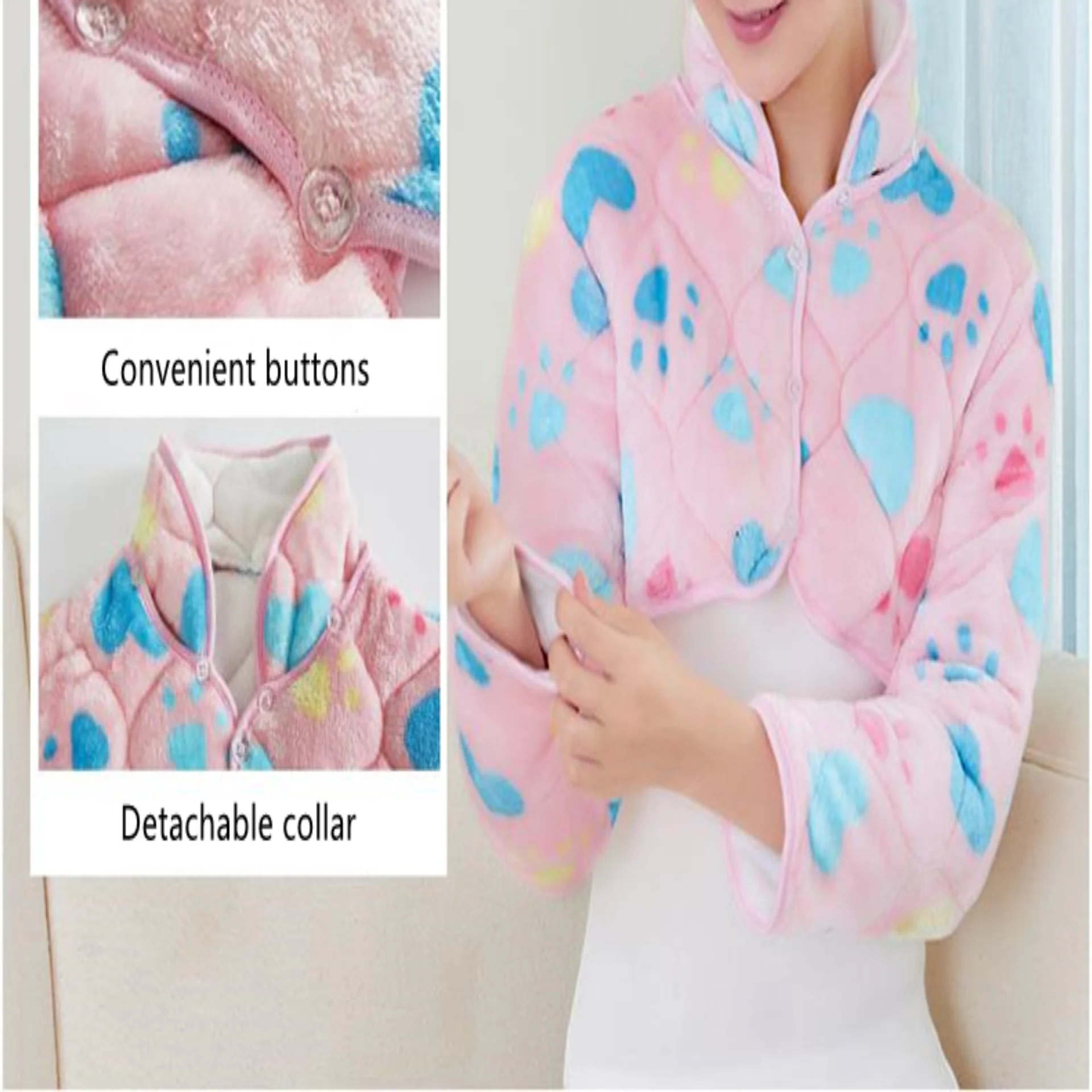 Back Warmer Shoulder Support Double-Sided Winter Jacket - Image 6