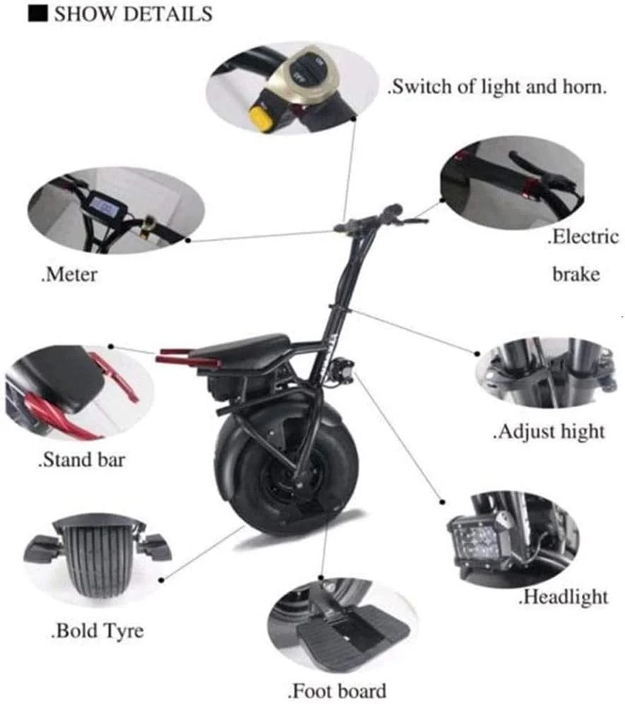 Balance Bull Electric Single-Wheeled Smart Motorcycle - Image 4