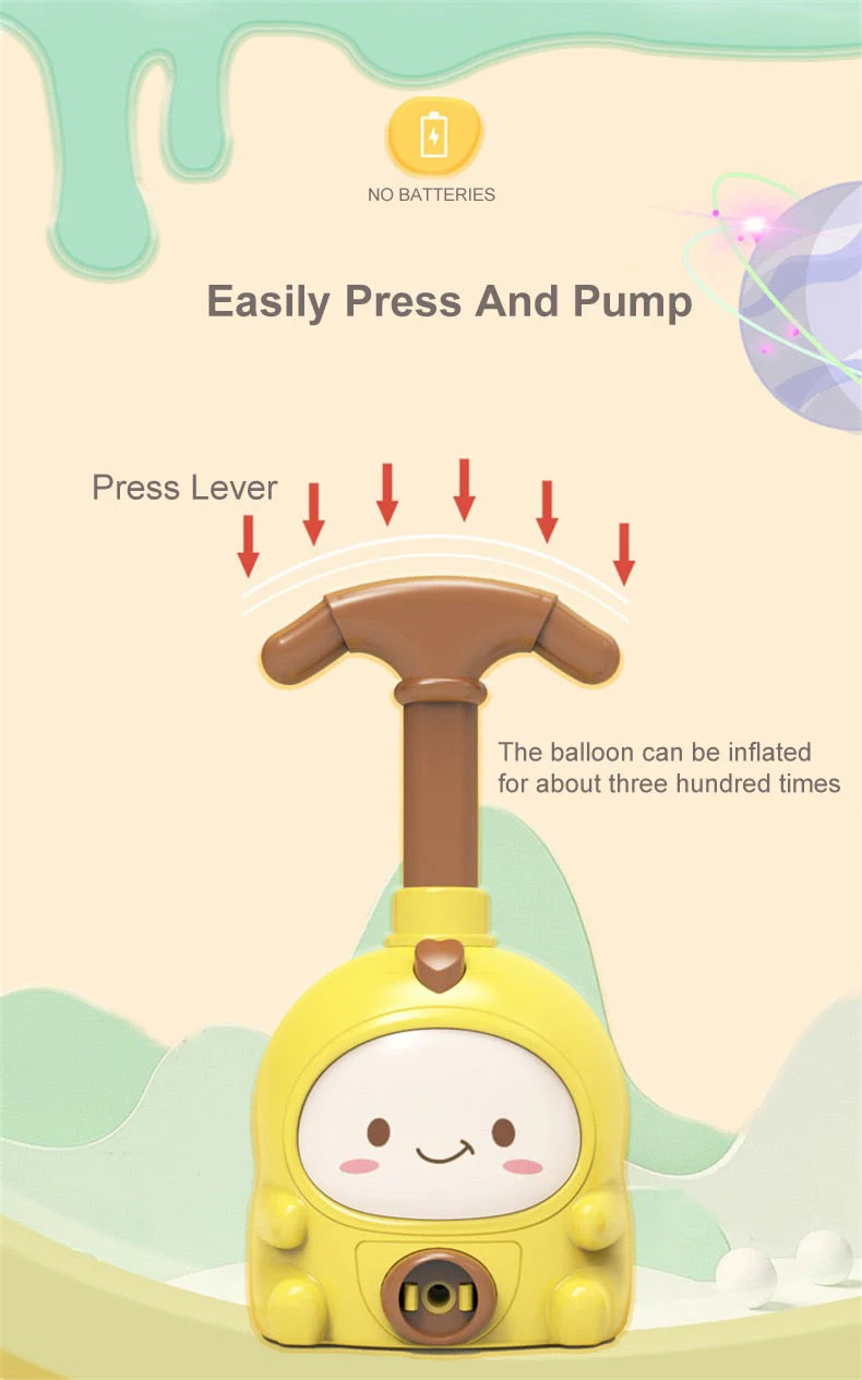 Balloon Air Power Aerodynamic Car Toy - Image 4