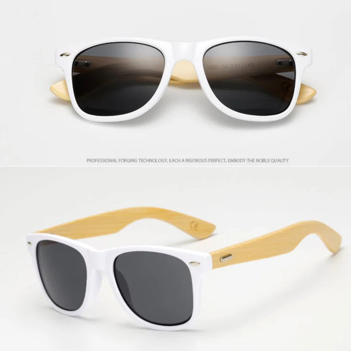 Bamboo Retro Wood Sunglasses - Image 2