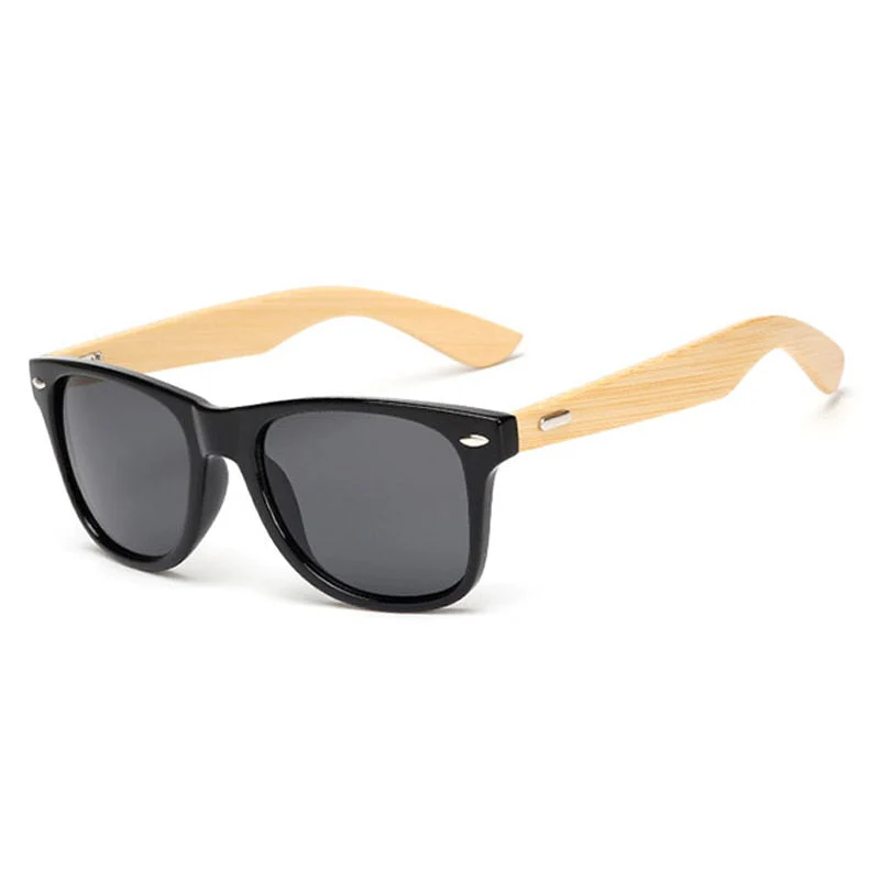Bamboo Retro Wood Sunglasses - Image 3