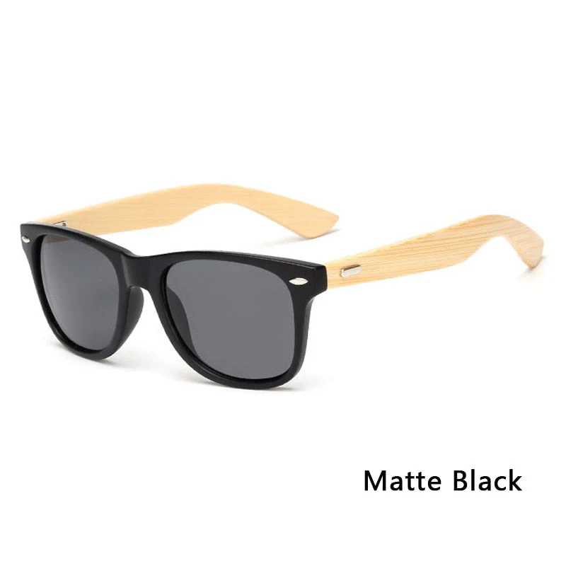 Bamboo Retro Wood Sunglasses - Image 4