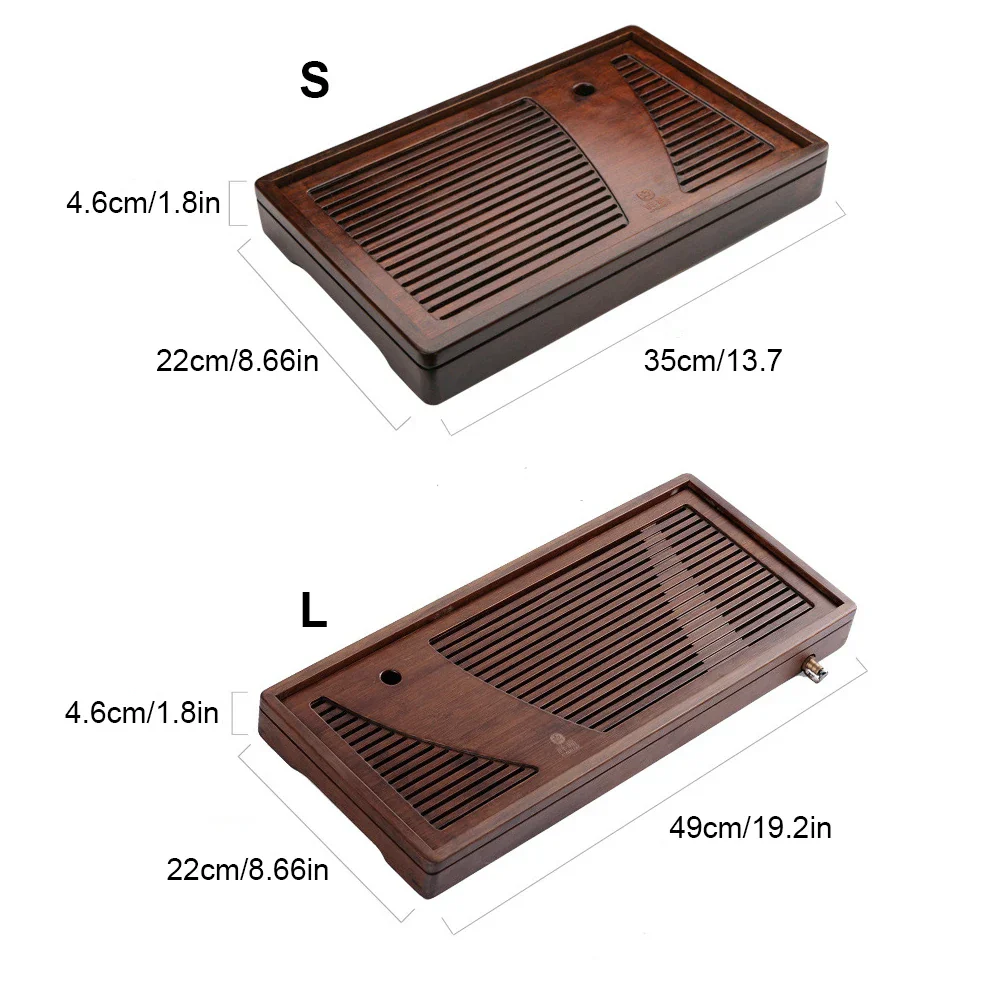 Bamboo Solid Wood Tea Ceremony Tray - Image 10