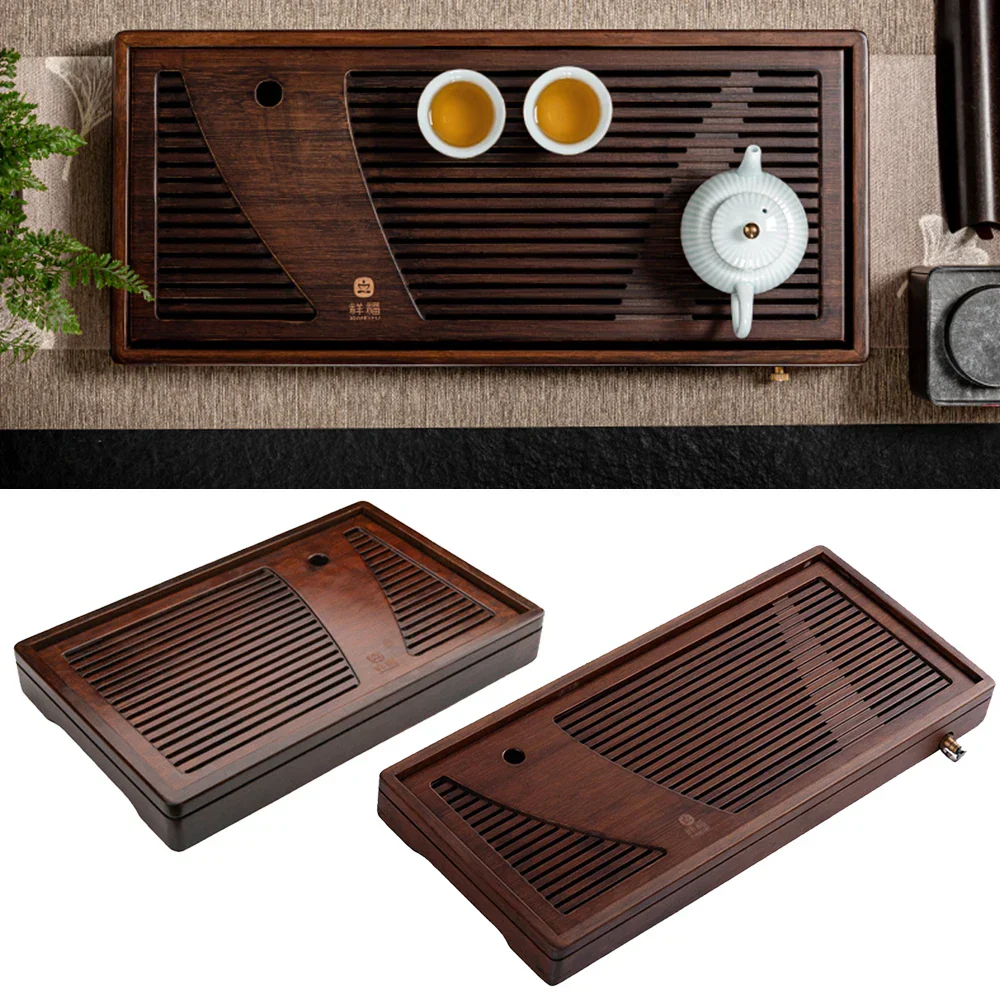 Bamboo Solid Wood Tea Ceremony Tray - Image 2