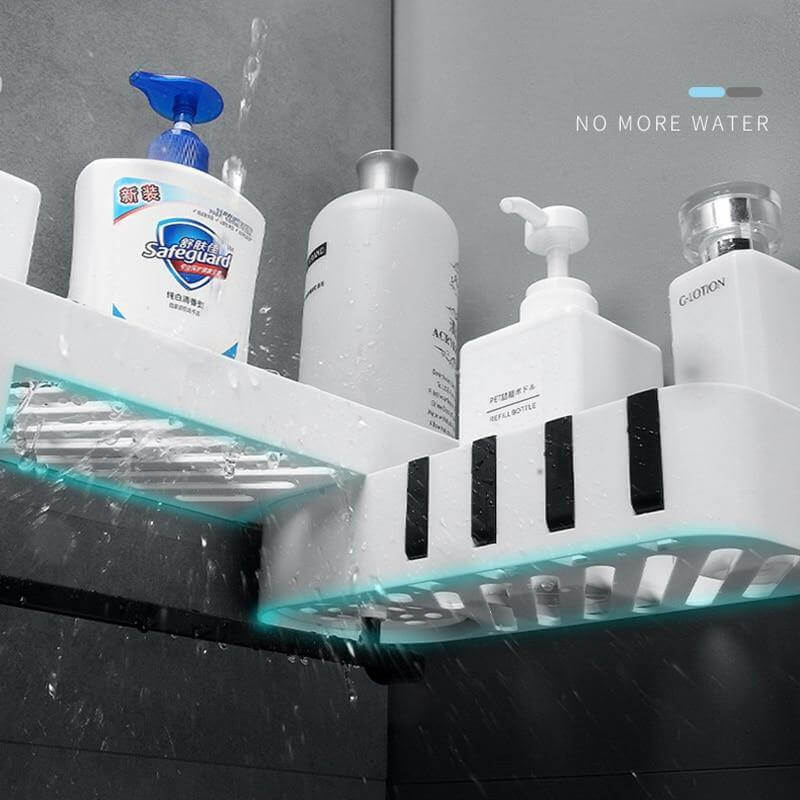 Bathroom Rotating Adjustable Shampoo Wall Shelf Organizer - Image 5