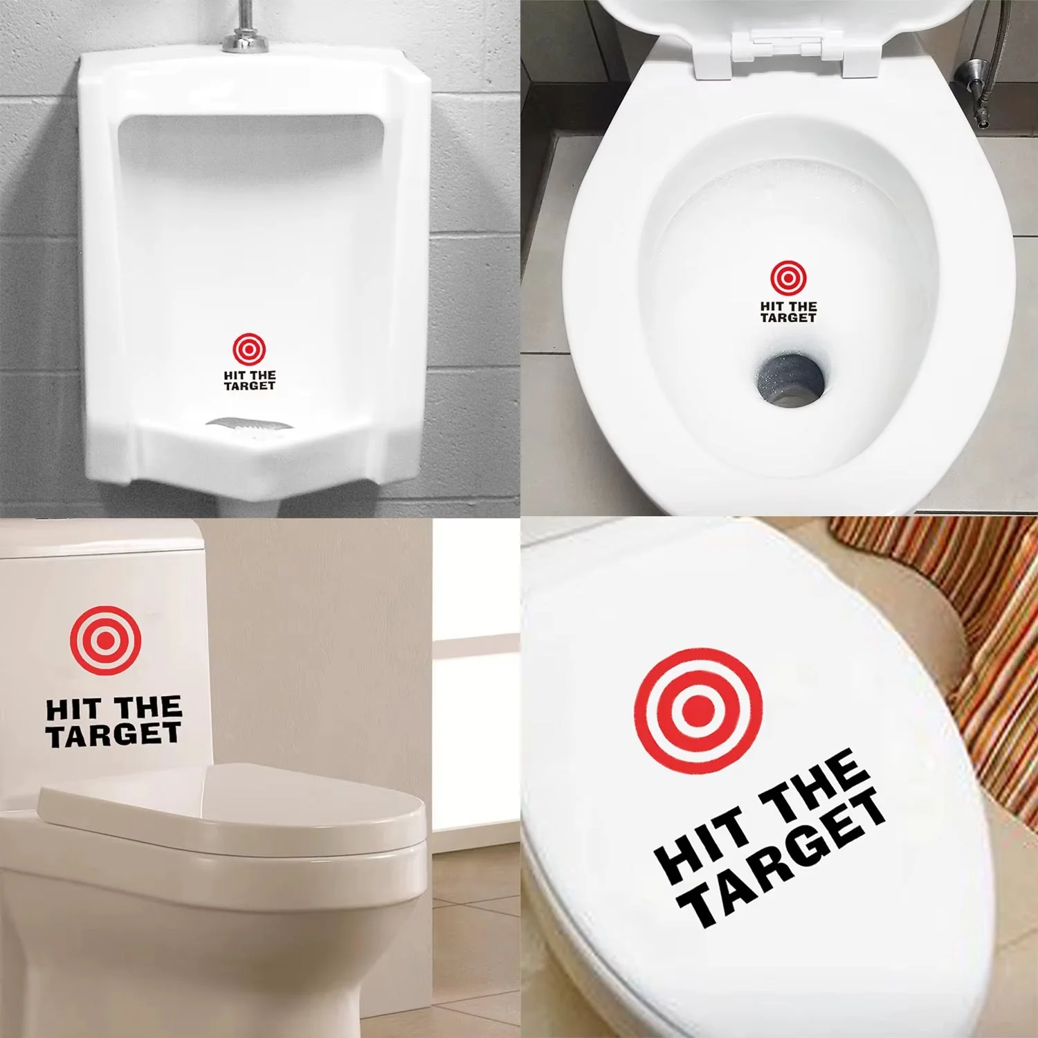 Bathroom Toilet Aim Practice Sticker - Image 2