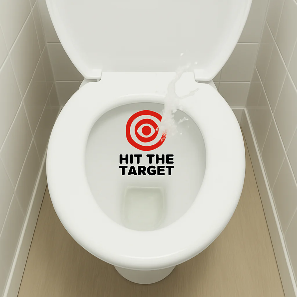 Bathroom Toilet Aim Practice Sticker - Image 4
